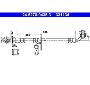 Brzdová hadice ATE 24.5270-0435.3