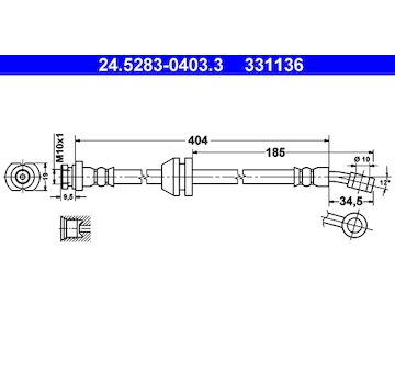 Brzdová hadice ATE 24.5283-0403.3