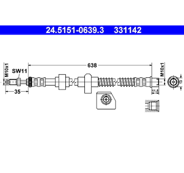 Brzdová hadice ATE 24.5151-0639.3