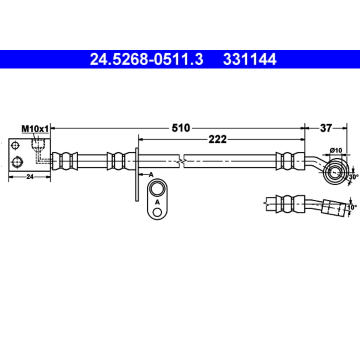 Brzdová hadice ATE 24.5268-0511.3