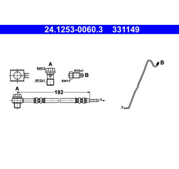 Brzdová hadice ATE 24.1253-0060.3