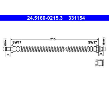Brzdová hadice ATE 24.5160-0215.3