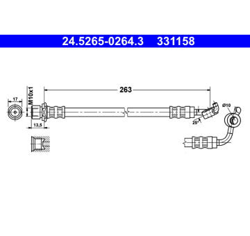 Brzdová hadice ATE 24.5265-0264.3