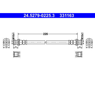 Brzdová hadice ATE 24.5279-0225.3