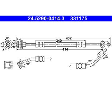 Brzdová hadice ATE 24.5290-0414.3