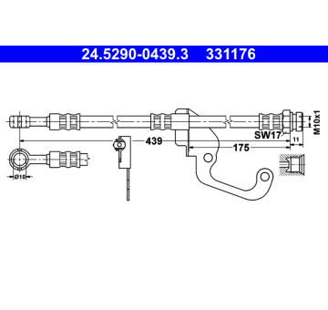 Brzdová hadice ATE 24.5290-0439.3