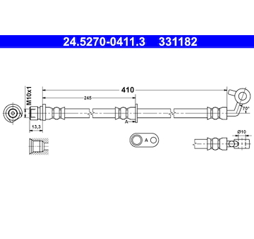Brzdová hadice ATE 24.5270-0411.3