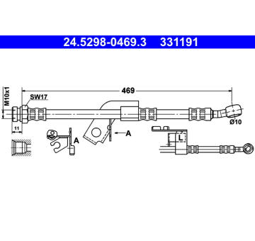 Brzdová hadice ATE 24.5298-0469.3