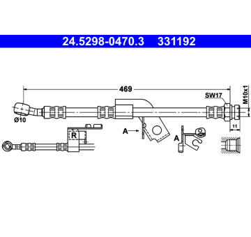 Brzdová hadice ATE 24.5298-0470.3