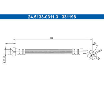 Brzdová hadice ATE 24.5133-0311.3