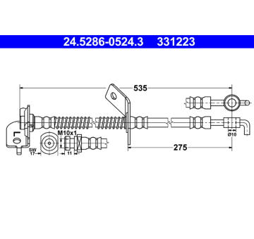Brzdová hadice ATE 24.5286-0524.3