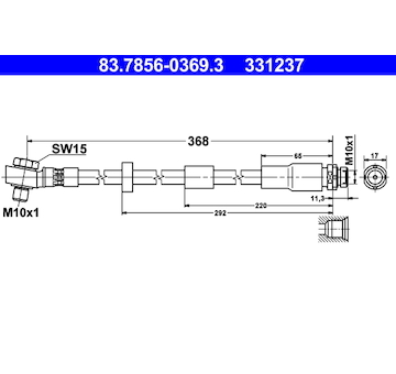 Brzdová hadice ATE 83.7856-0369.3