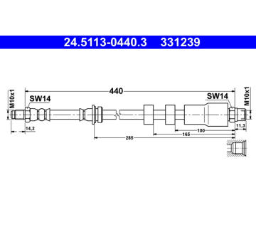 Brzdová hadice ATE 24.5113-0440.3