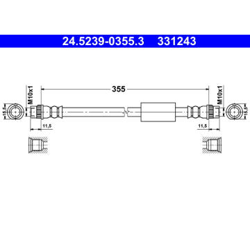 Brzdová hadice ATE 24.5239-0355.3