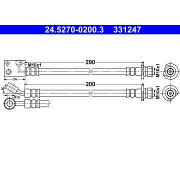 Brzdová hadice ATE 24.5270-0200.3