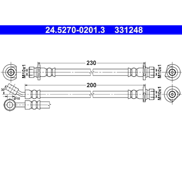 Brzdová hadice ATE 24.5270-0201.3