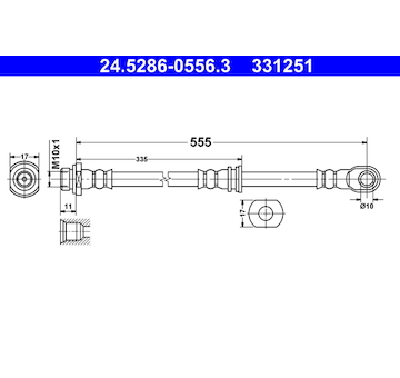 Brzdová hadice ATE 24.5286-0556.3