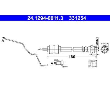 Brzdová hadice ATE 24.1294-0011.3