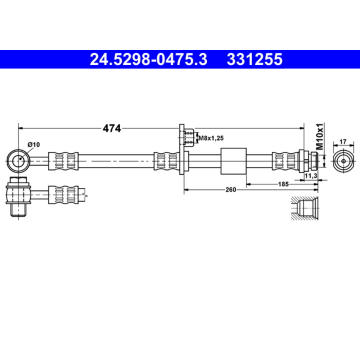 Brzdová hadice ATE 24.5298-0475.3