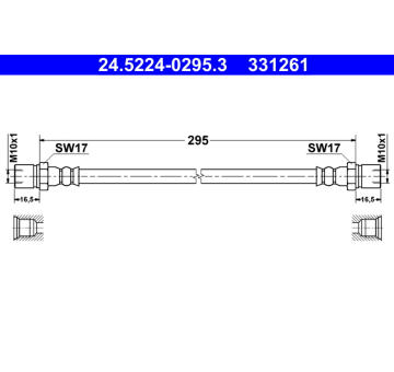 Brzdová hadice ATE 24.5224-0295.3