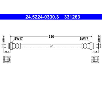 Brzdová hadice ATE 24.5224-0330.3