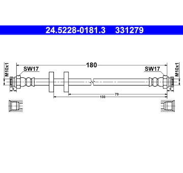 Brzdová hadice ATE 24.5228-0181.3