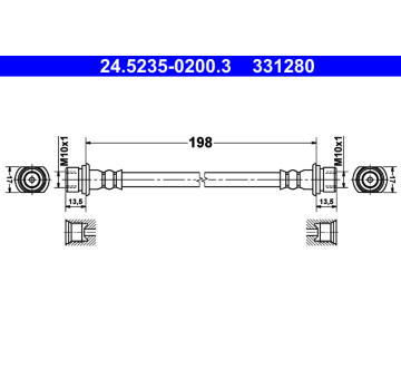 Brzdová hadice ATE 24.5235-0200.3