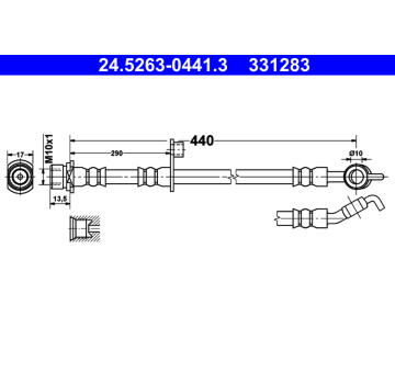 Brzdová hadice ATE 24.5263-0441.3