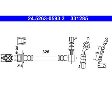 Brzdová hadice ATE 24.5263-0593.3