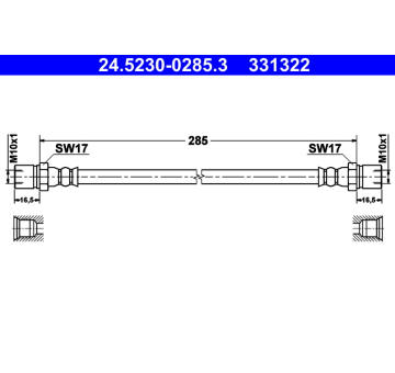 Brzdová hadice ATE 24.5230-0285.3