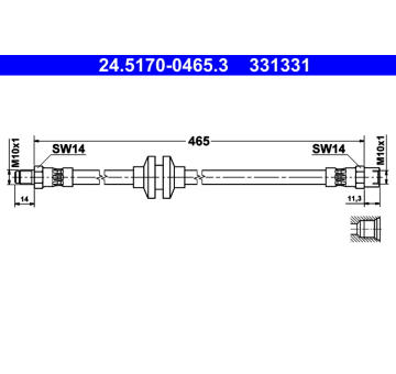 Brzdová hadice ATE 24.5170-0465.3