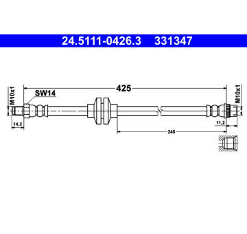 Brzdová hadice ATE 24.5111-0426.3