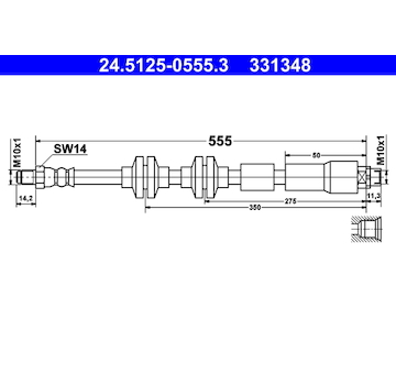 Brzdová hadice ATE 24.5125-0555.3