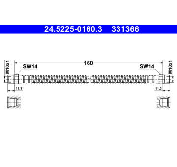 Brzdová hadice ATE 24.5225-0160.3