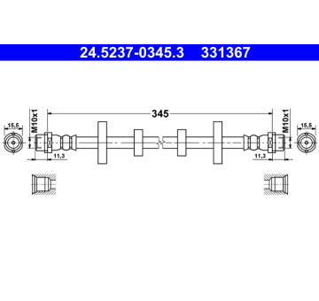 Brzdová hadice ATE 24.5237-0345.3