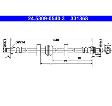 Brzdová hadice ATE 24.5309-0540.3