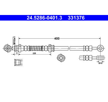 Brzdová hadice ATE 24.5286-0401.3
