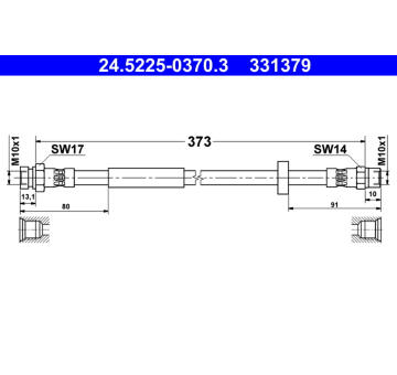 Brzdová hadice ATE 24.5225-0370.3