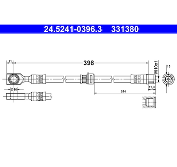 Brzdová hadice ATE 24.5241-0396.3