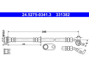 Brzdová hadice ATE 24.5275-0341.3