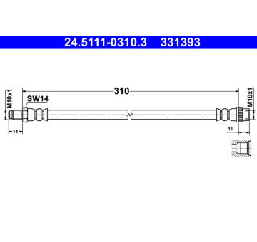 Brzdová hadice ATE 24.5111-0310.3