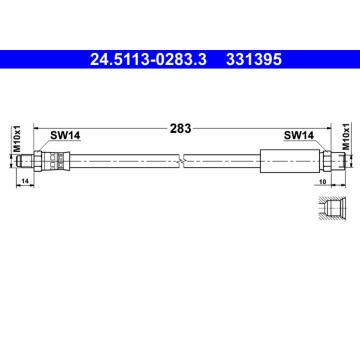 Brzdová hadice ATE 24.5113-0283.3