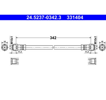 Brzdová hadice ATE 24.5237-0342.3