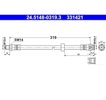 Brzdová hadice ATE 24.5148-0319.3