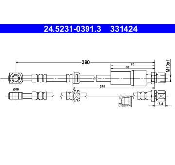Brzdová hadice ATE 24.5231-0391.3