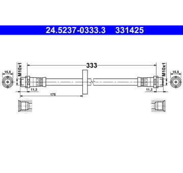 Brzdová hadice ATE 24.5237-0333.3
