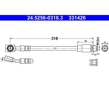Brzdová hadice ATE 24.5256-0318.3