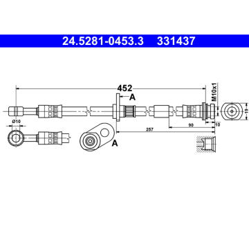 Brzdová hadice ATE 24.5281-0453.3
