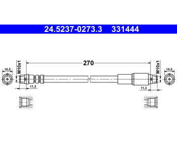Brzdová hadice ATE 24.5237-0273.3