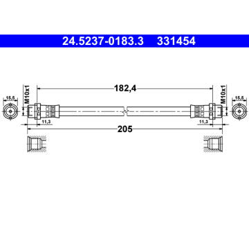 Brzdová hadice ATE 24.5237-0183.3